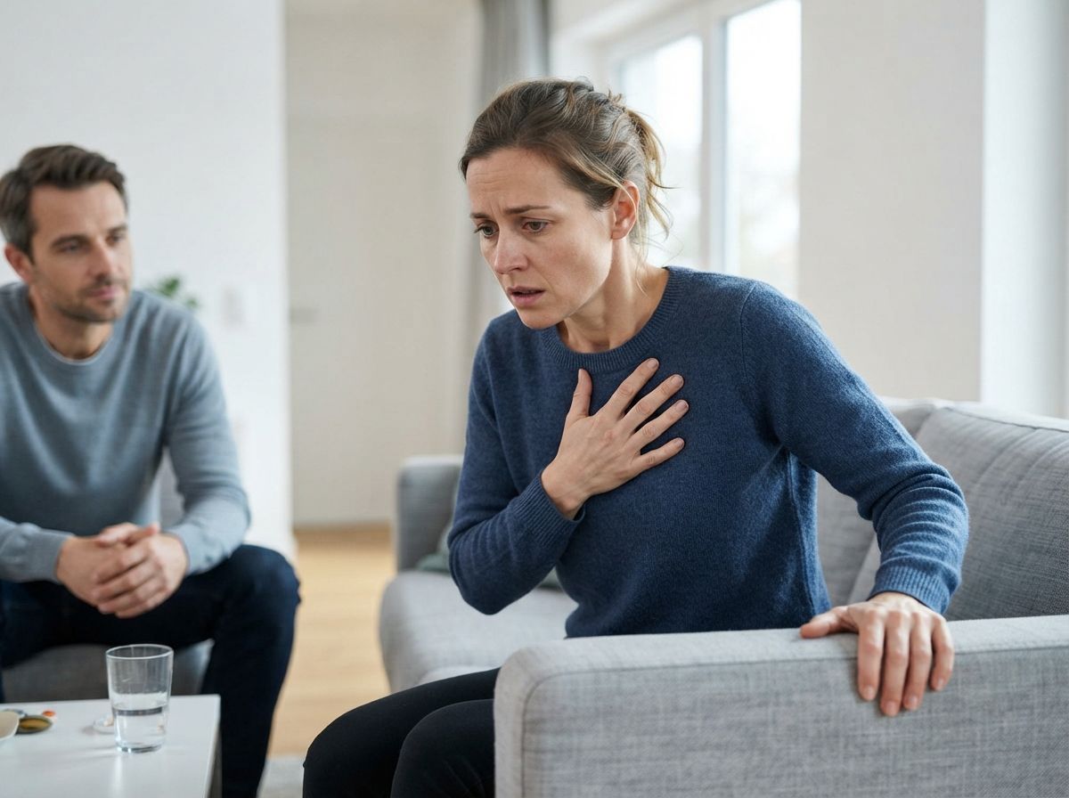 Лечение панических атак девушка в тревоге